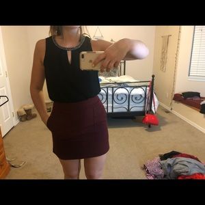 Professional style beaded top with cut outs